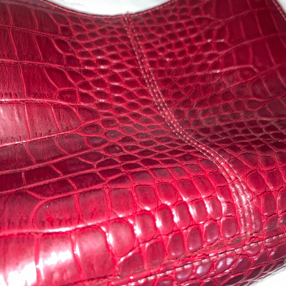 Red leather small purse